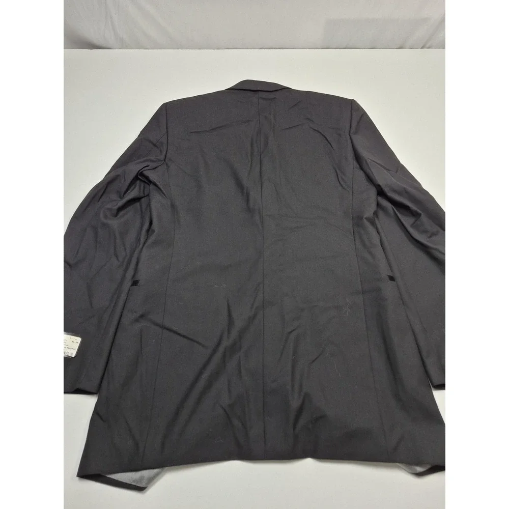 Geoffrey Beene Suit Jacket Mens 38 XLong Black Wool Super 100s Tuxedo NWT FLAW